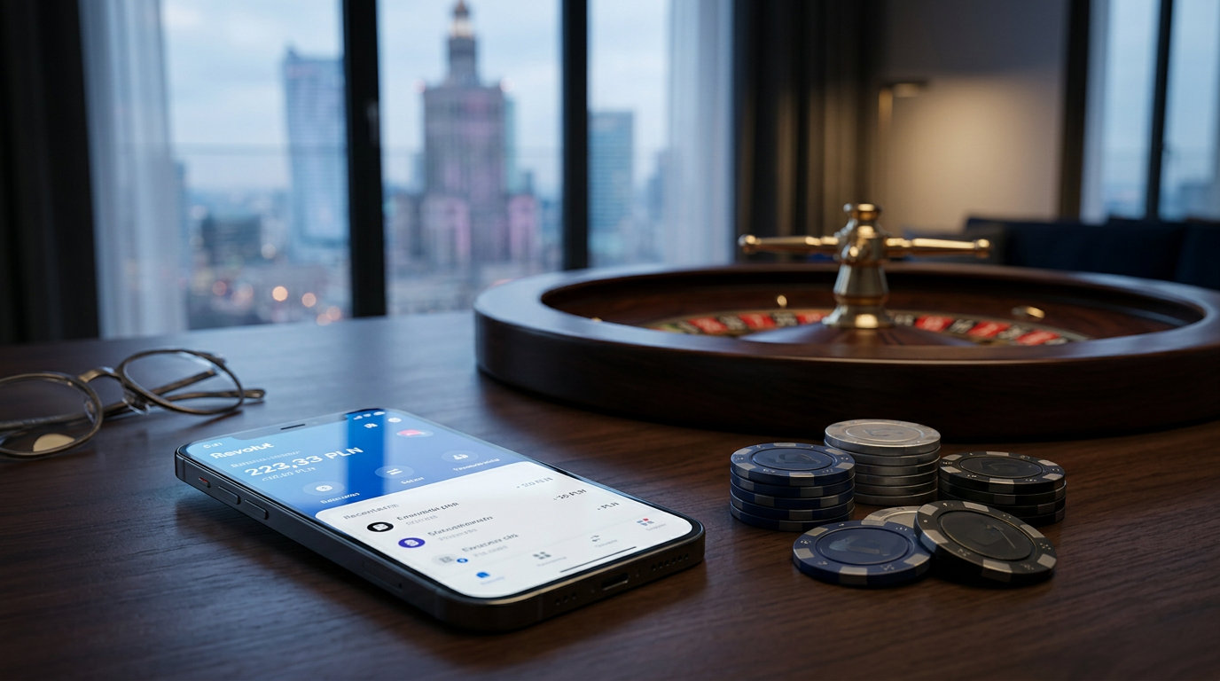 Digital representation of Revolut app used for online casino payments in 2026